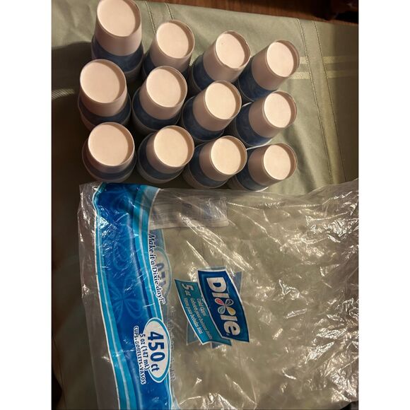 Dixie 5 oz cups 2006 new 110 blue swirl pattern - Picture 3 of 5